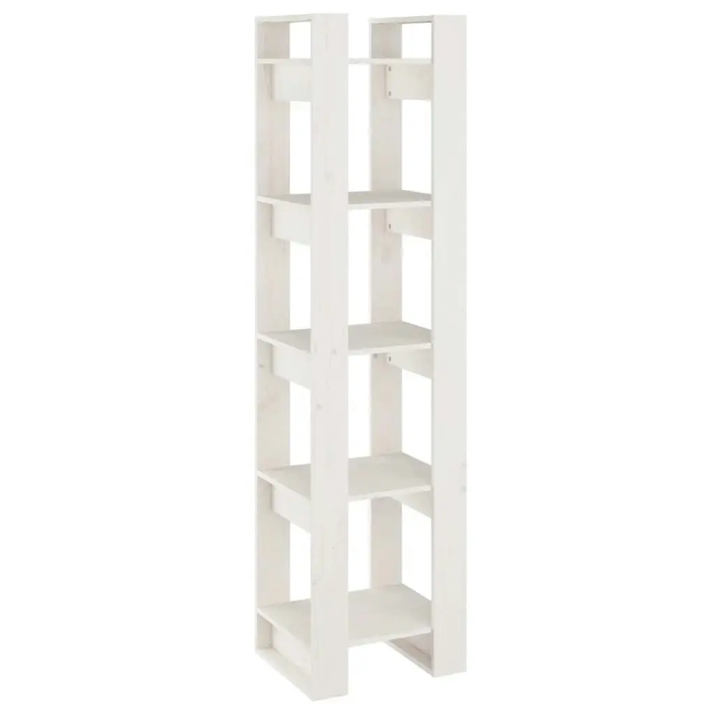 Book Cabinet/Room Divider White 41x35x160 cm Solid Wood Pine 813870