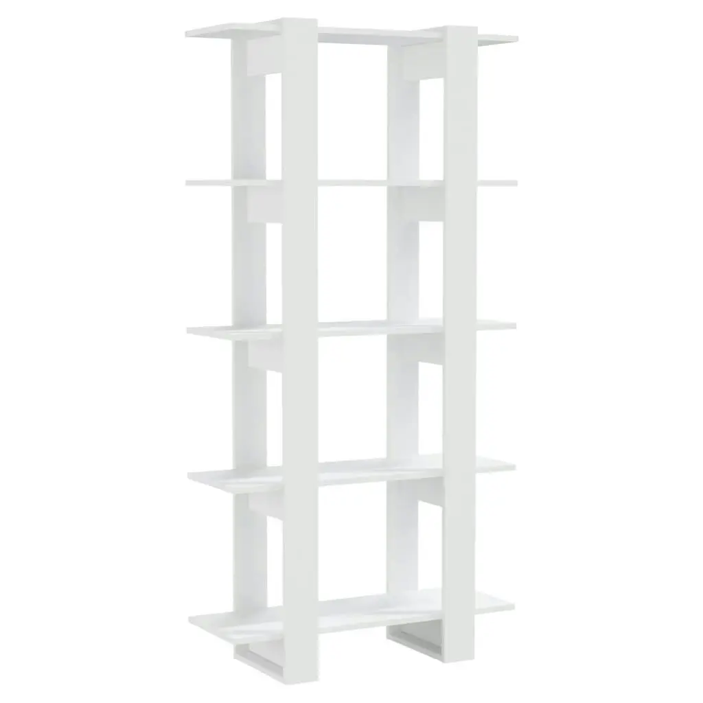 Book Cabinet/Room Divider White 80x30x160 cm Engineered Wood 811565