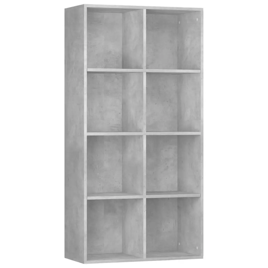 Book Cabinet/Sideboard Concrete Grey 66x30x130 cm Engineered Wood 800157