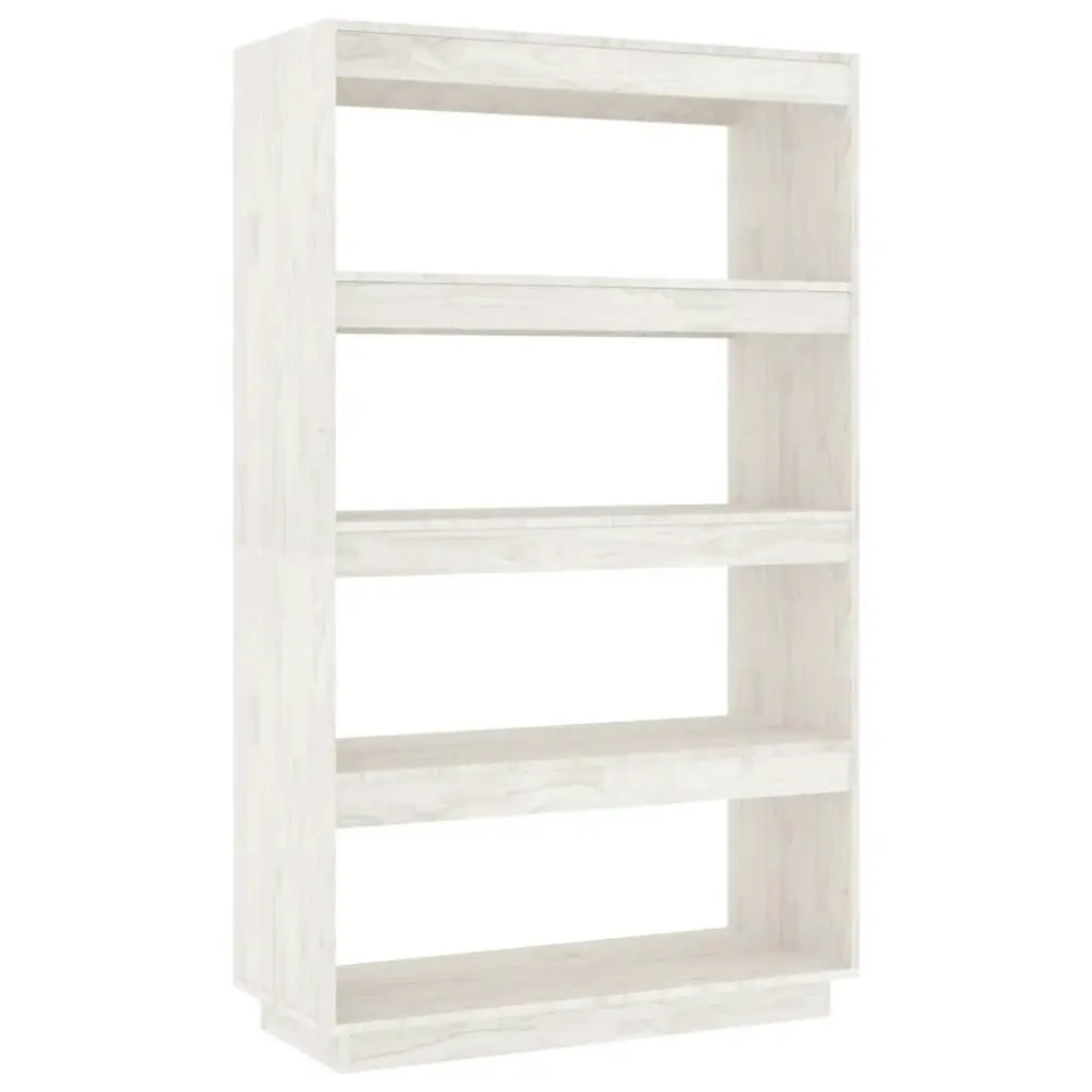 Book Cabinet/Room Divider White 80x35x135 cm Solid Pinewood 810890