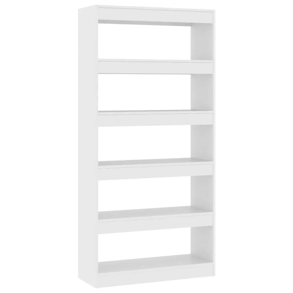 Book Cabinet/Room Divider White 80x30x166 cm Engineered Wood 811718