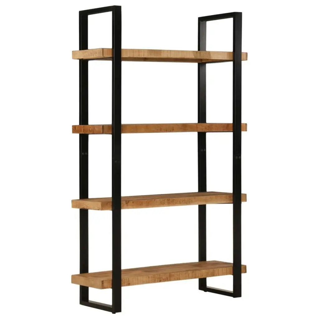 Bookcase 4-Tier 110x40x180 cm Solid Wood Mango and Iron 374959