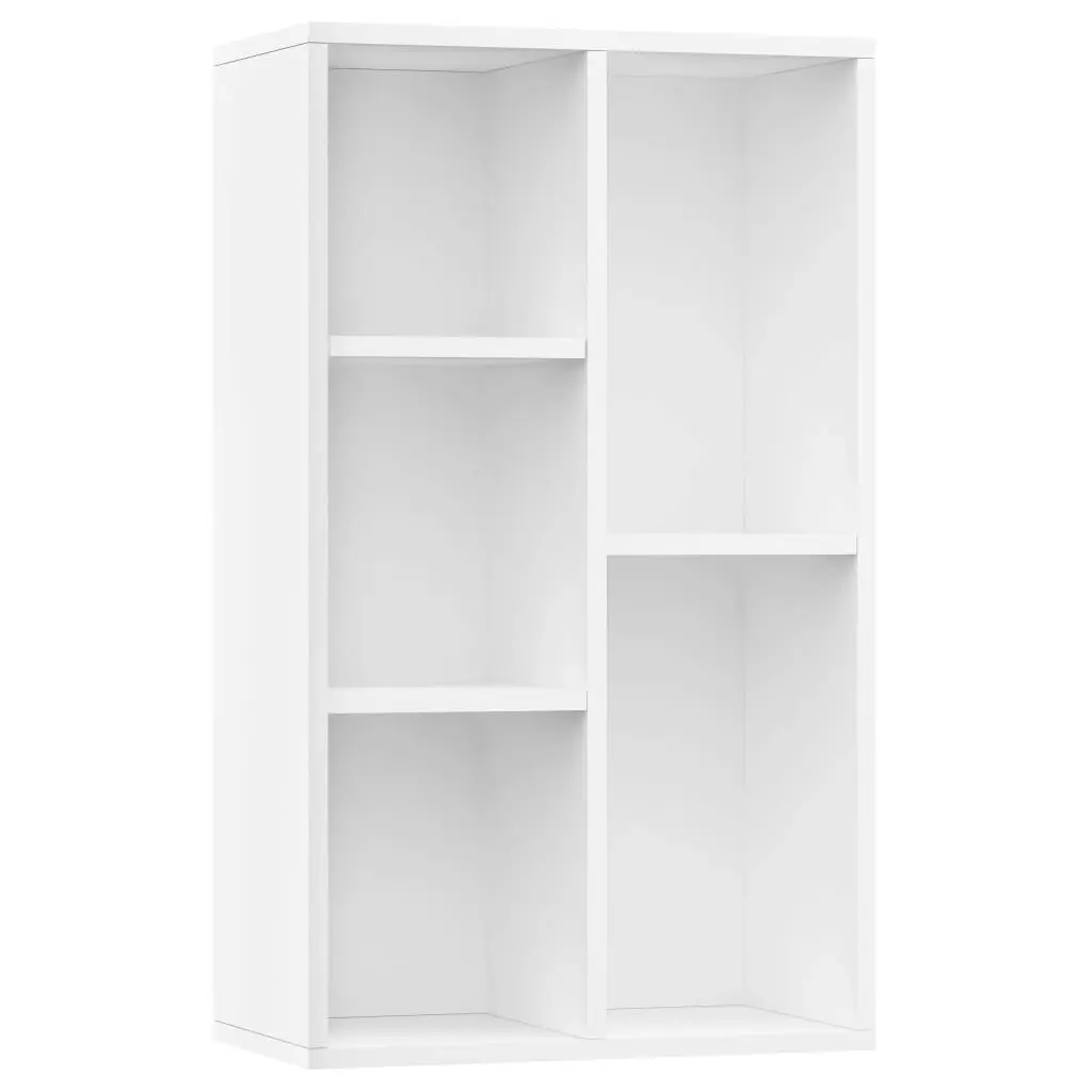 Book Cabinet/Sideboard White 50x25x80 cm Engineered Wood 800162