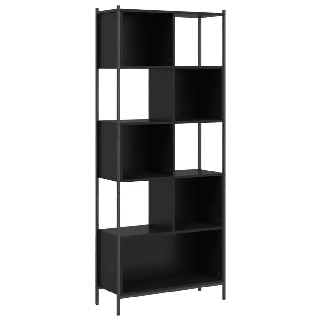 Bookcase Black 72x28x172 cm Engineered Wood 3213652