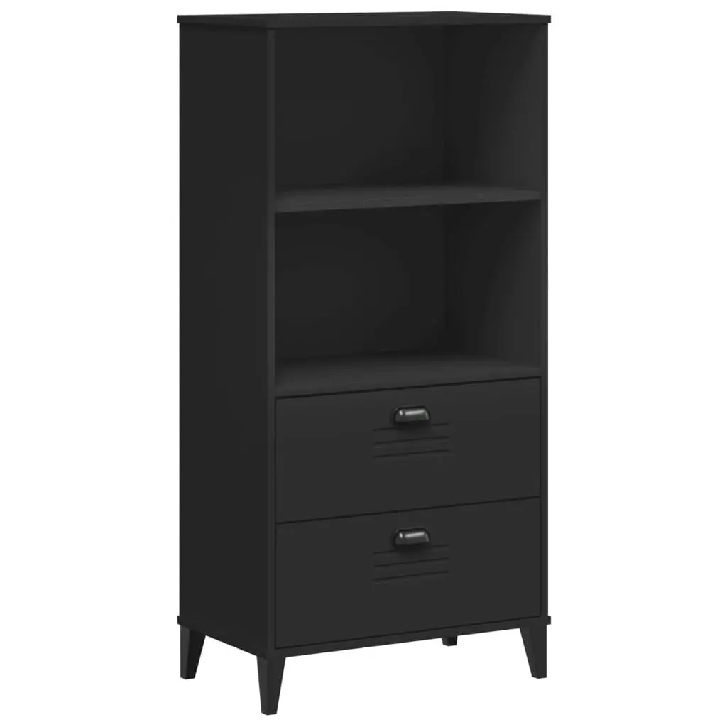 Bookcase VIKEN Black 60x35x123 cm Engineered Wood 374948