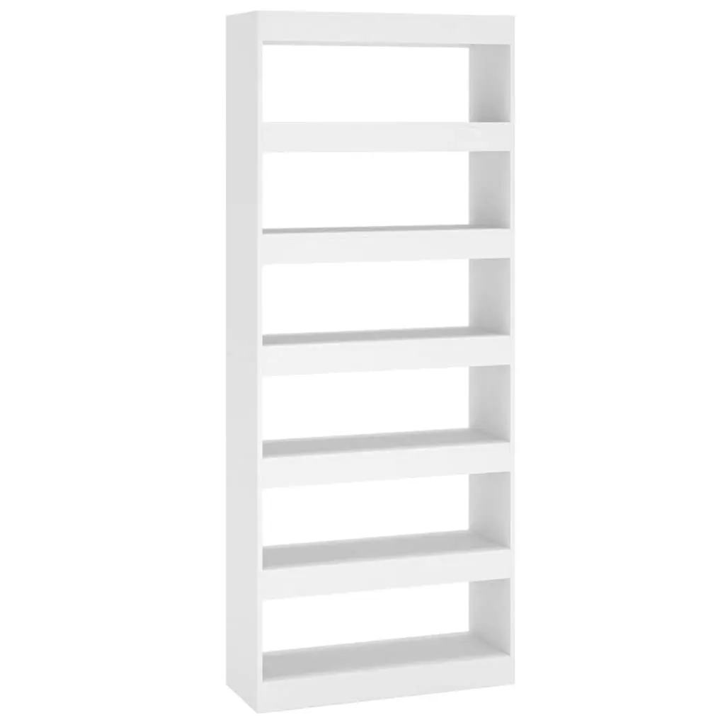 Book Cabinet/Room Divider White 80x30x198 cm Engineered Wood 811727