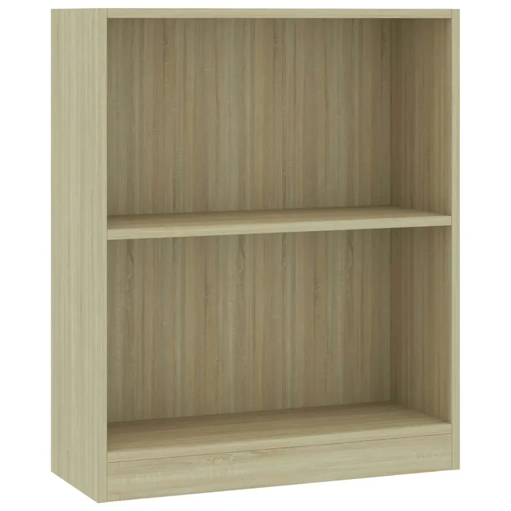 Bookshelf Sonoma Oak 60x24x76 cm Engineered Wood 800858