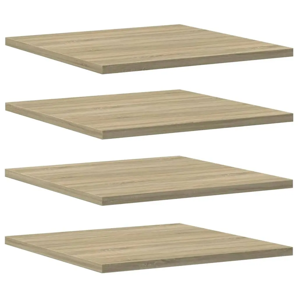 Bookshelf Boards 4 pcs Sonoma Oak 40x40x1.5 cm Engineered Wood 805176