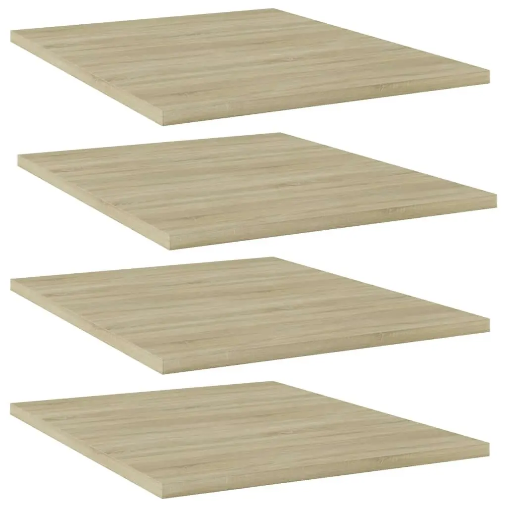 Bookshelf Boards 4 pcs Sonoma Oak 40x50x1.5 cm Engineered Wood 805192