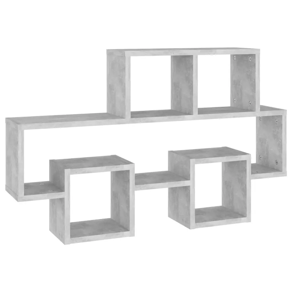 Car-shaped Wall Shelf Concrete Grey 82x15x51 cm Engineered Wood 807254