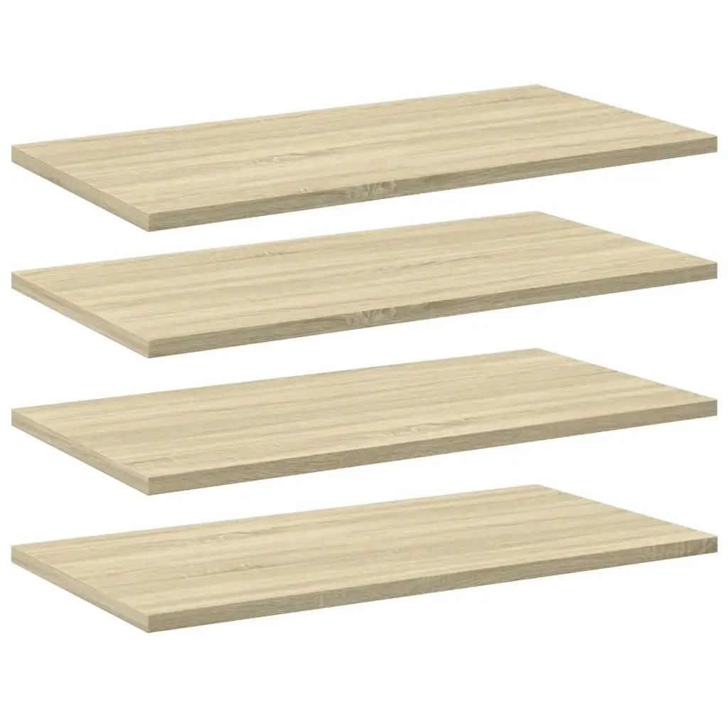 Bookshelf Boards 4 pcs Sonoma Oak 60x30x1.5 cm Engineered Wood 805240