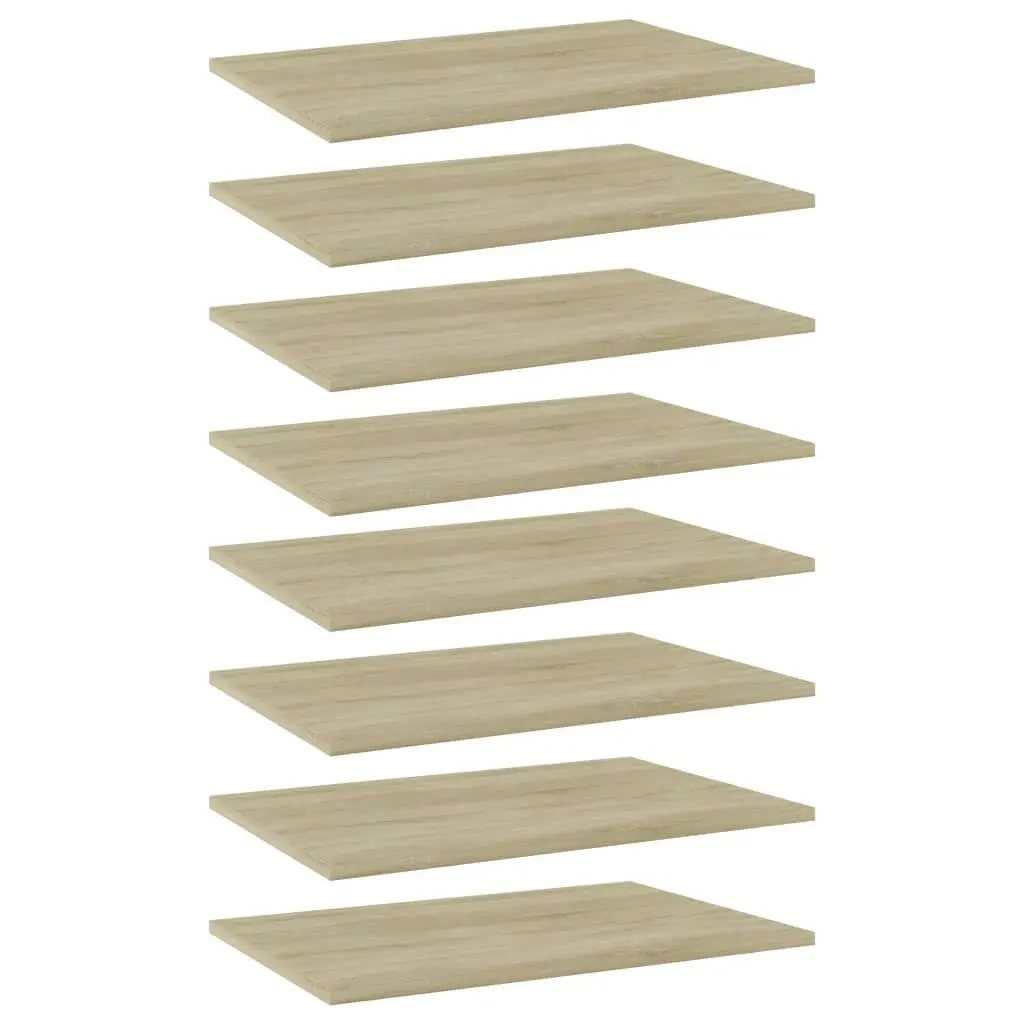 Bookshelf Boards 8 pcs Sonoma Oak 60x40x1.5 cm Engineered Wood 805257