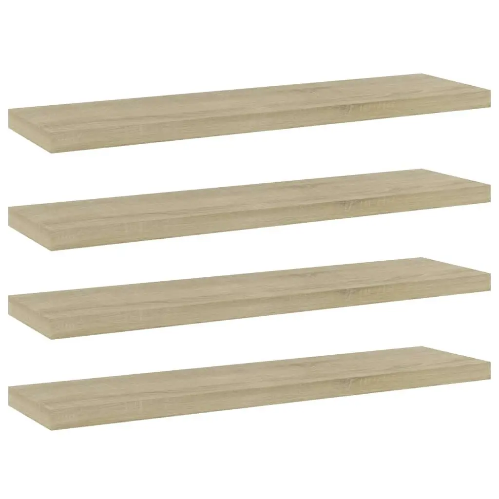 Bookshelf Boards 4 pcs Sonoma Oak 40x10x1.5 cm Engineered Wood 805128