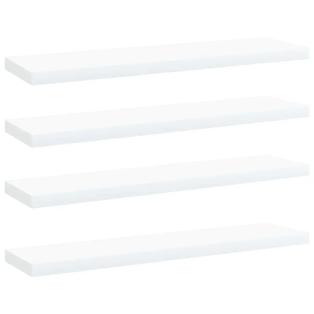 Bookshelf Boards 4 pcs White 40x10x1.5 cm Engineered Wood 805122