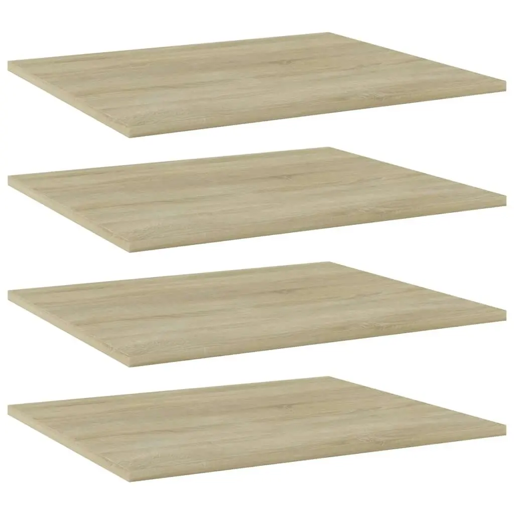 Bookshelf Boards 4 pcs Sonoma Oak 60x50x1.5 cm Engineered Wood 805272