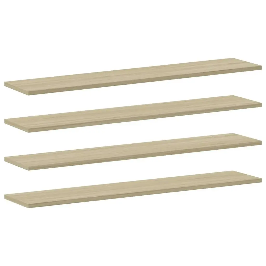 Bookshelf Boards 8 pcs Sonoma Oak 100x20x1.5 cm Engineered Wood 805385