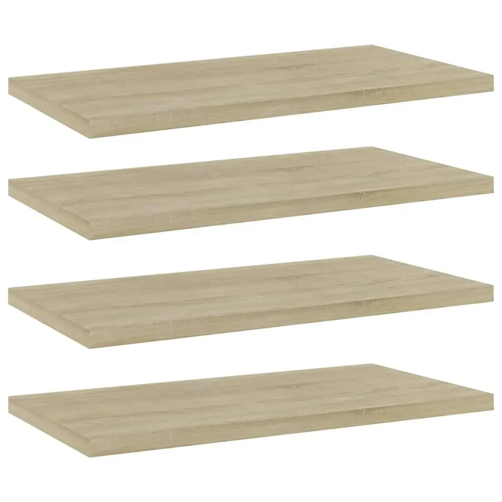 Bookshelf Boards 4 pcs Sonoma Oak 40x20x1.5 cm Engineered Wood 805144