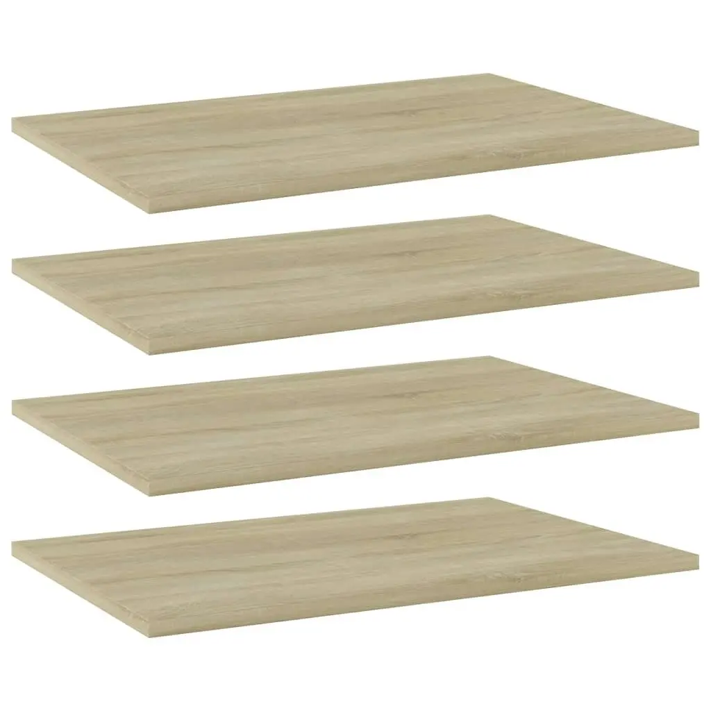 Bookshelf Boards 4 pcs Sonoma Oak 60x40x1.5 cm Engineered Wood 805256