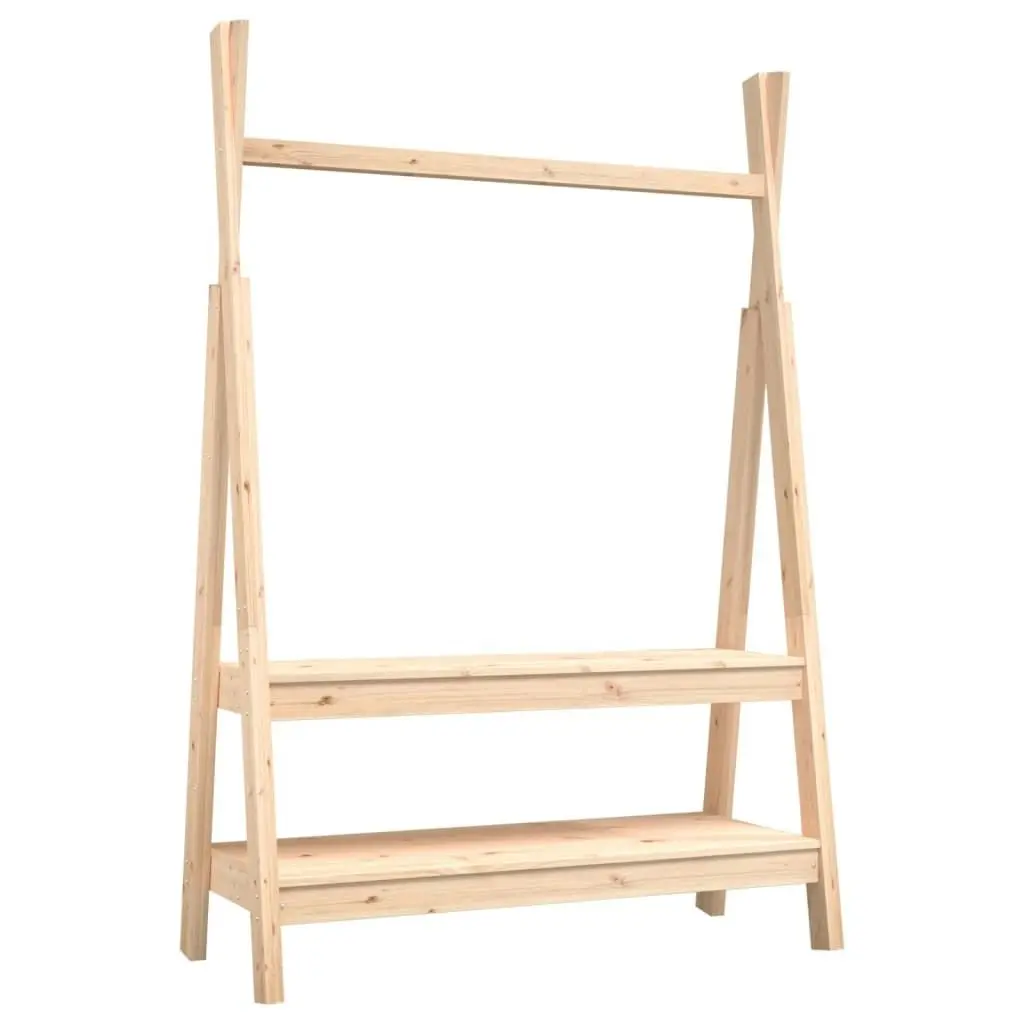 Clothes Rack 100x45.5x150 cm Solid Wood Pine 824988