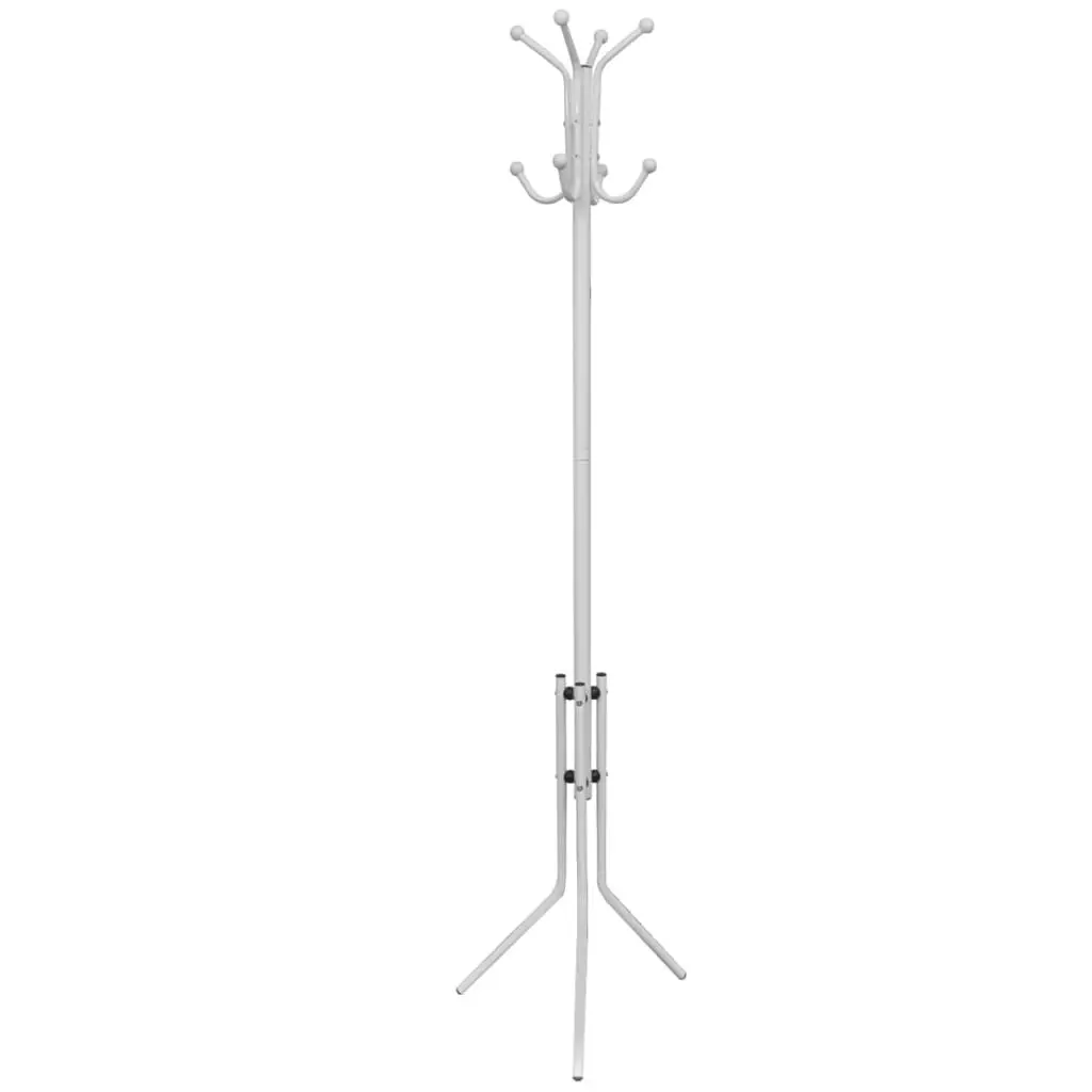 Coat Stand Metal White 241171