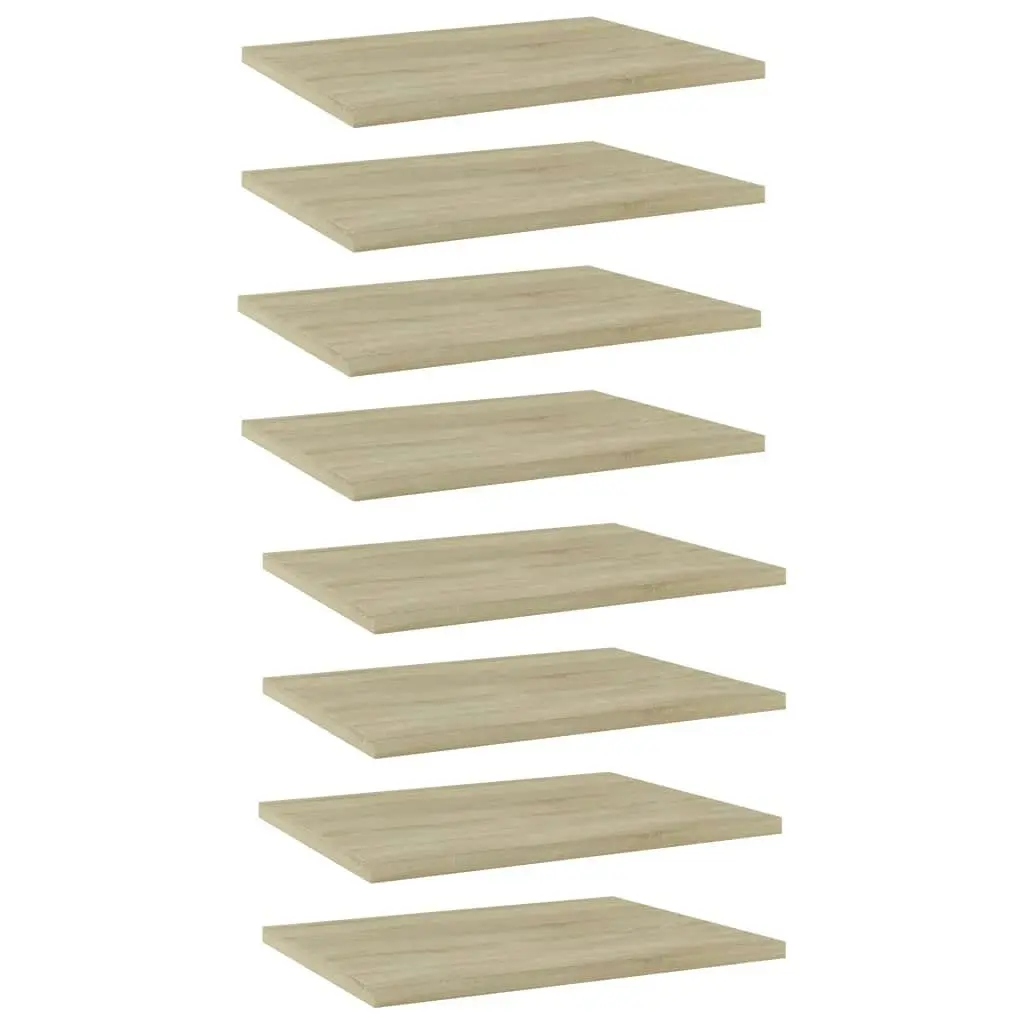 Bookshelf Boards 8 pcs Sonoma Oak 40x30x1.5 cm Engineered Wood 805161