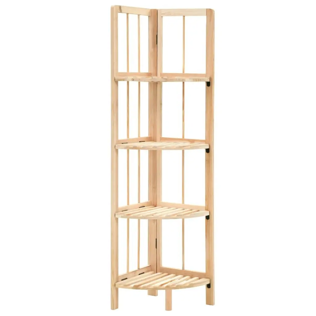 Corner Shelf Cedar Wood 27x27x110 cm 246435