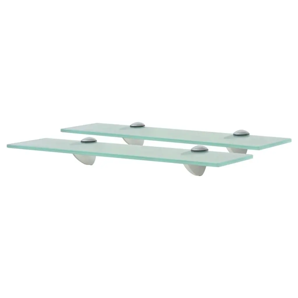 Floating Shelves 2 pcs Glass 40x10 cm 8 mm 3051495