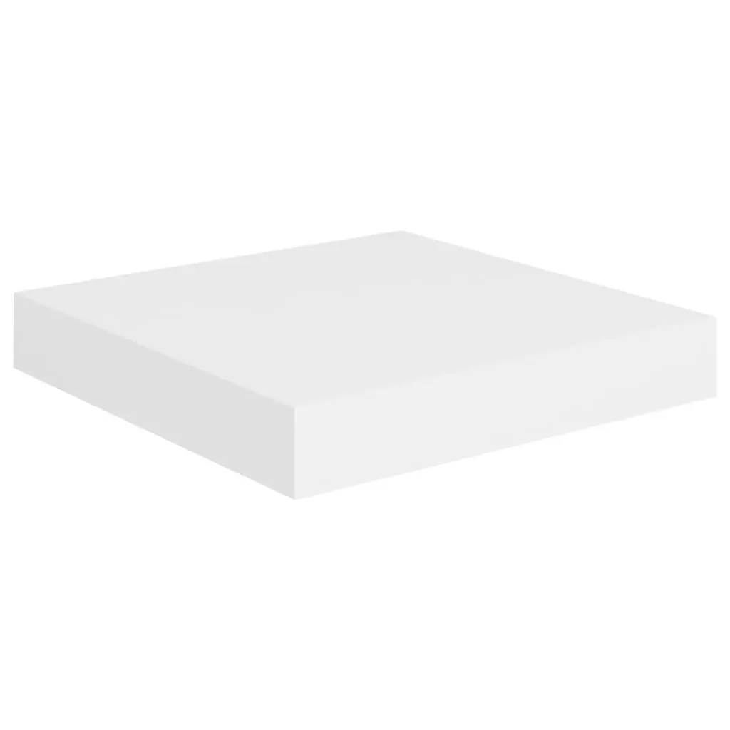 Floating Wall Shelf White 23x23.5x3.8 cm MDF 323802