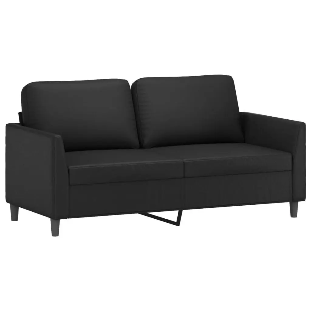 2-Seater Sofa Black 140 cm Faux Leather 359333