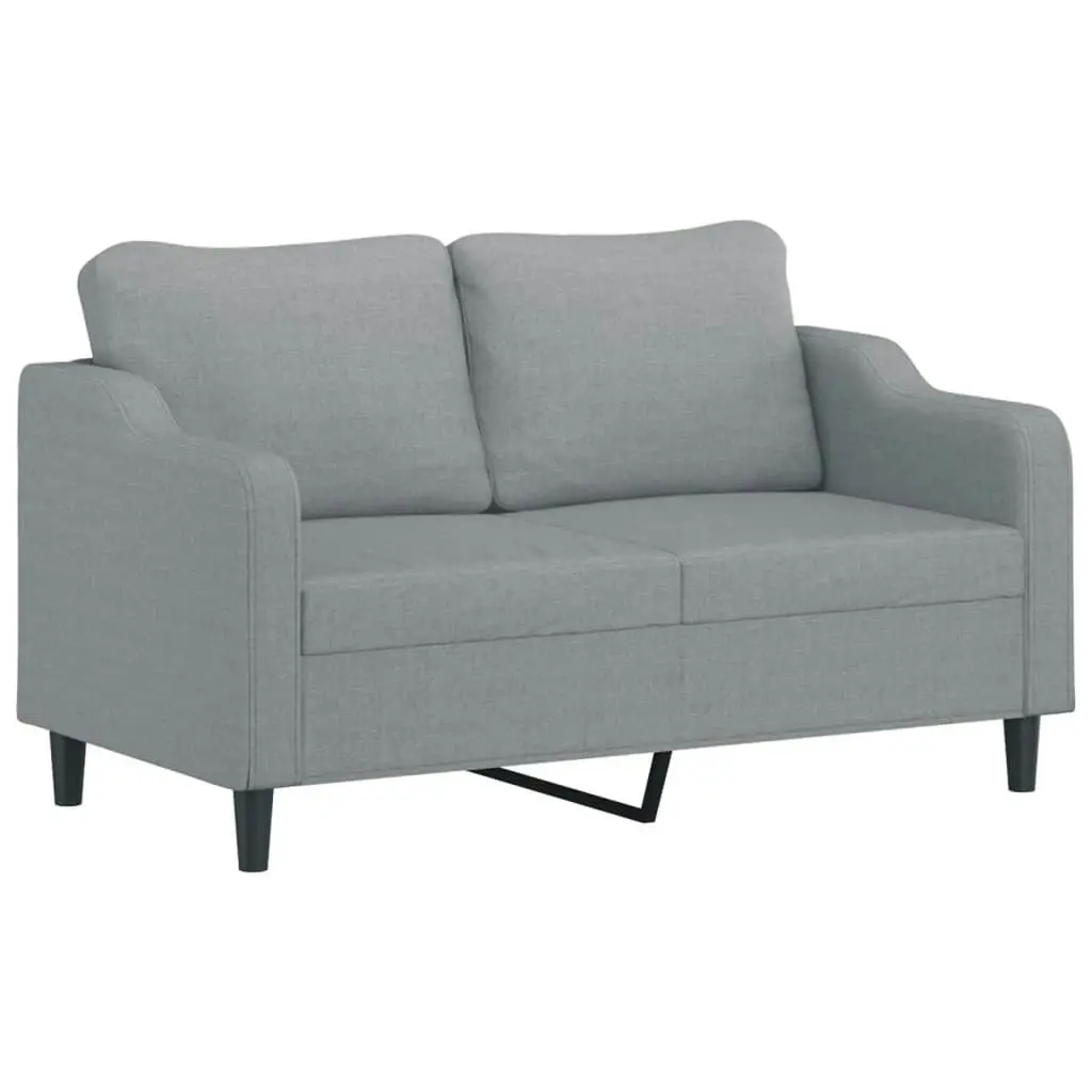 2-Seater Sofa Light Grey 140 cm Fabric 359359