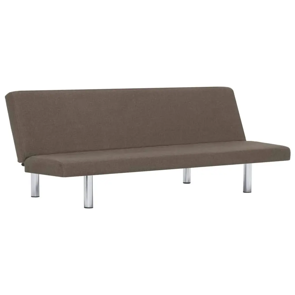 Sofa Bed Taupe Polyester 282201