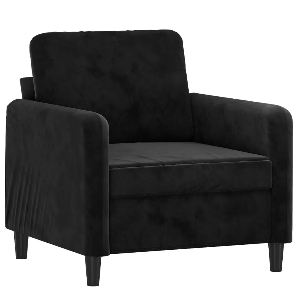 Sofa Chair Black 60 cm Velvet 359427