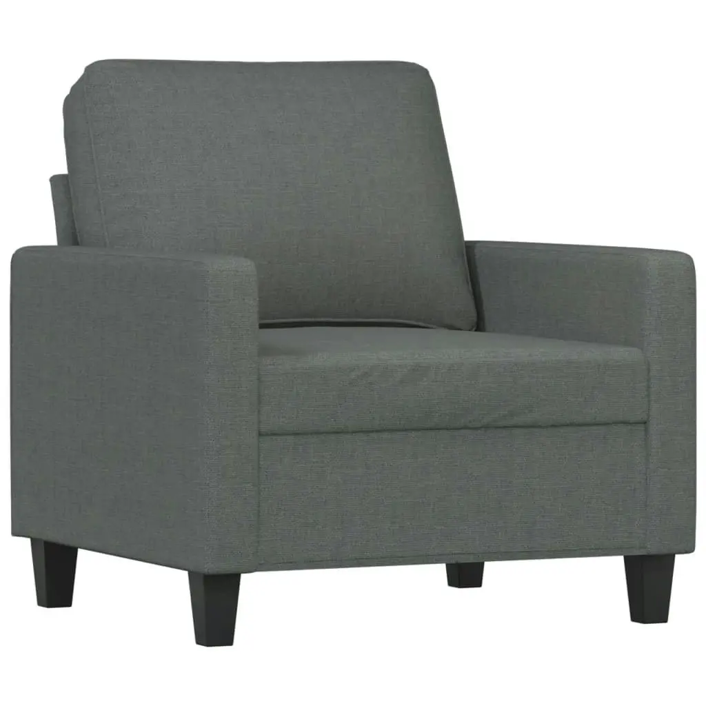 Sofa Chair Dark Grey 60 cm Fabric 359148