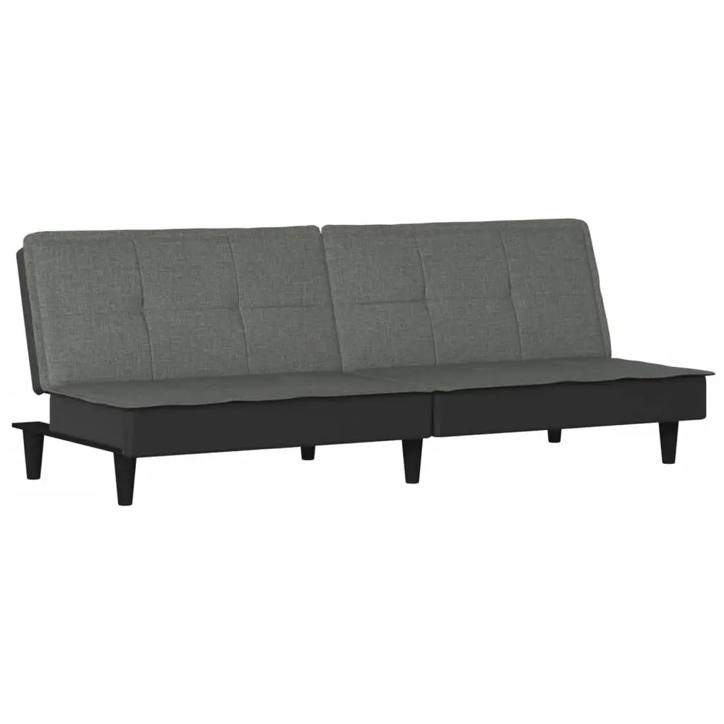 Sofa Bed Dark Grey Fabric 351914