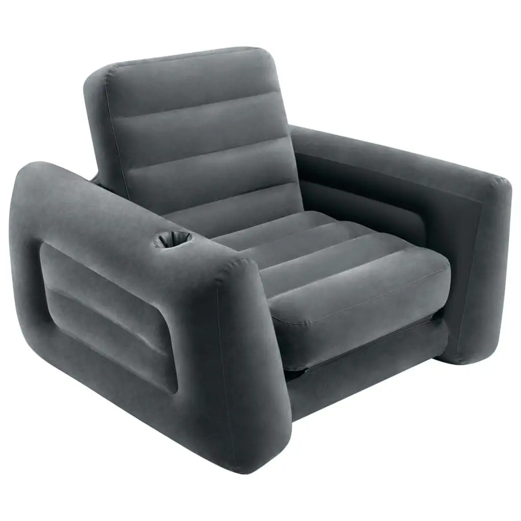 Intex Pull-Out Chair 117x224x66 cm Dark Grey 92572