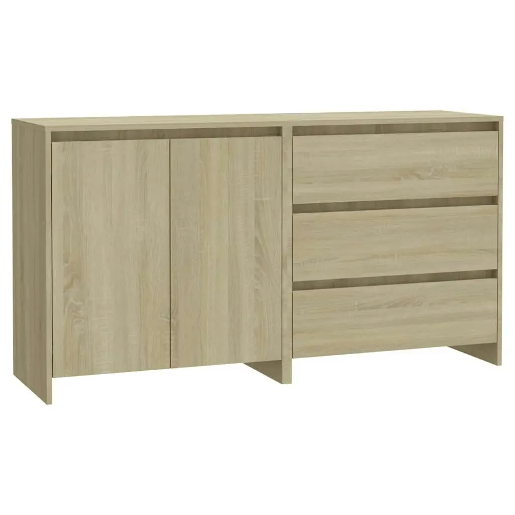 2 Piece Sideboard Sonoma Oak Engineered Wood 3098059