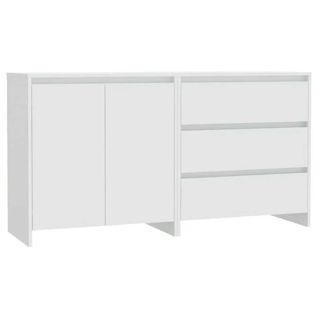 2 Piece Sideboard White Engineered Wood 3098057