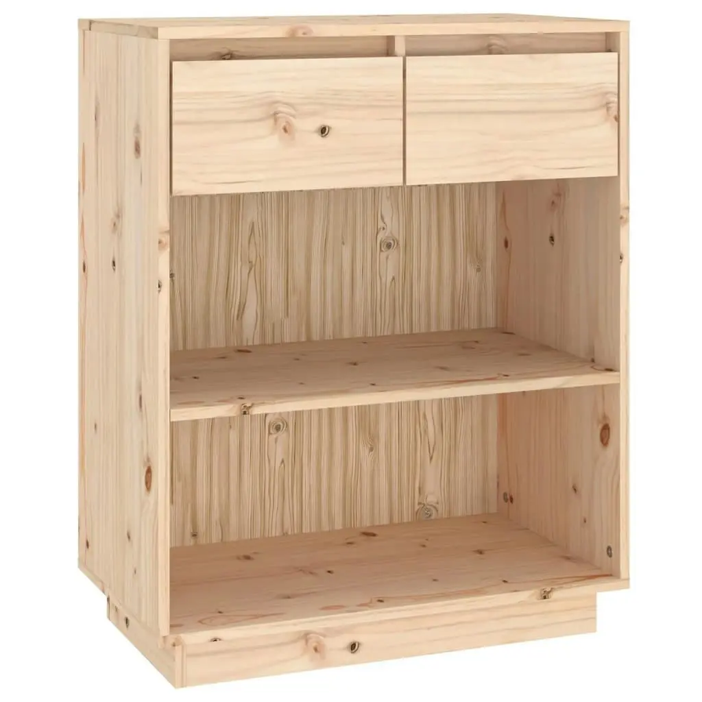 Console Cabinet 60x34x75 cm Solid Wood Pine 813834