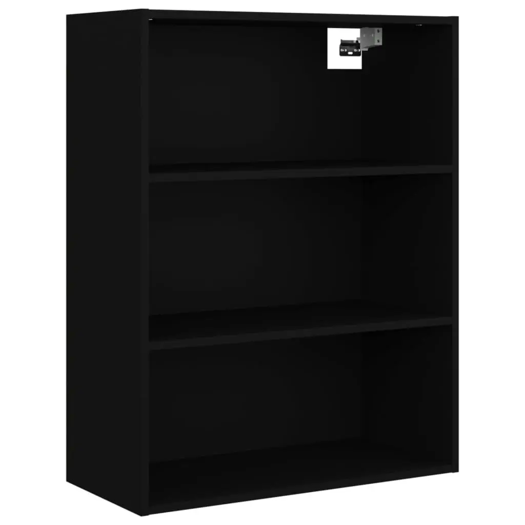 Hanging Wall Cabinet Black 69.5x32.5x90 cm 812313