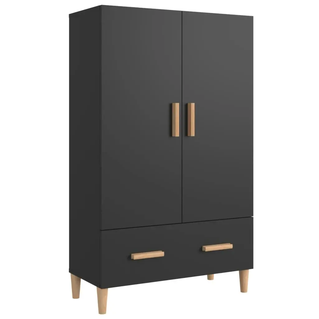 Highboard Black 70x31x115 cm Engineered Wood 812529