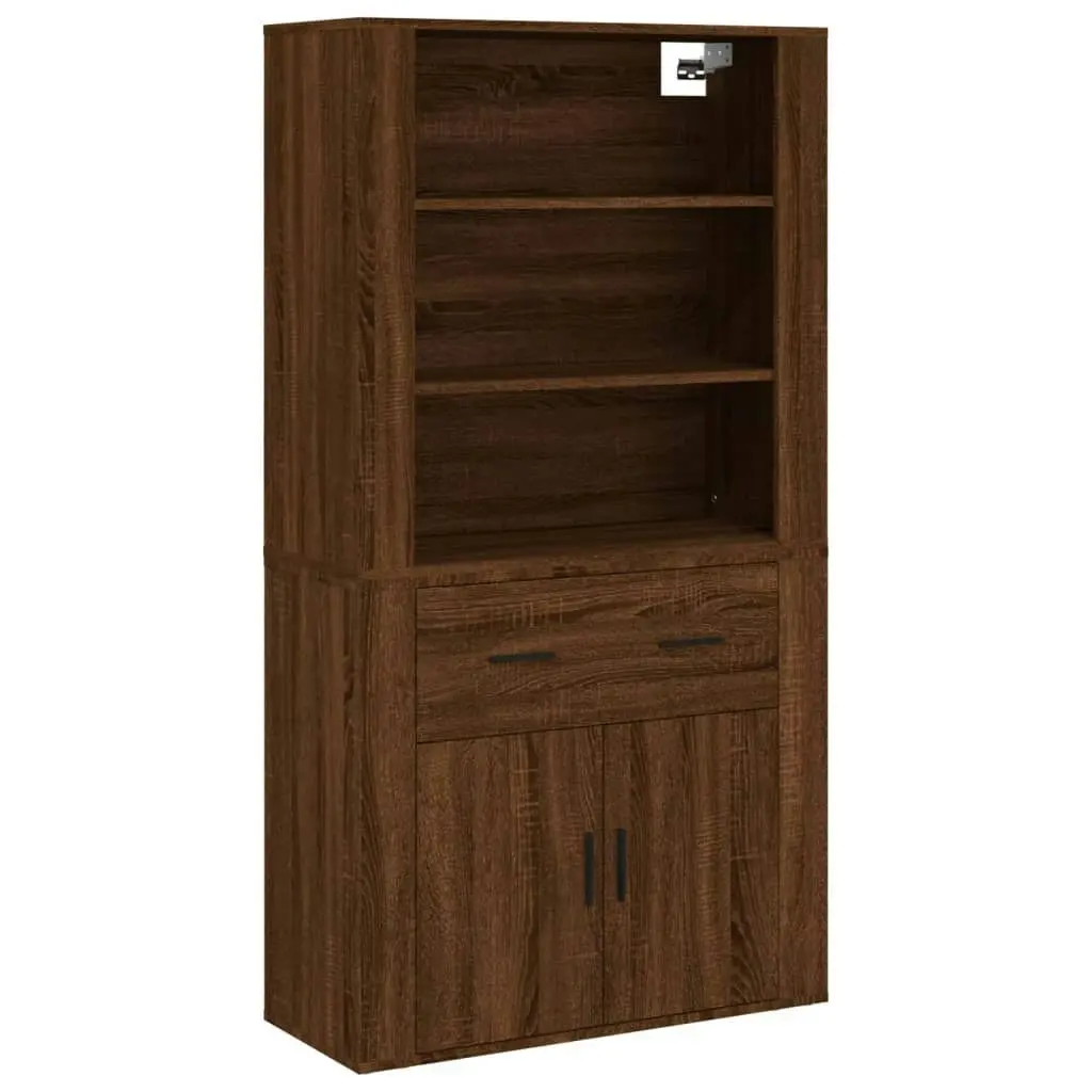 Highboard Brown Oak Engineered Wood 3185382