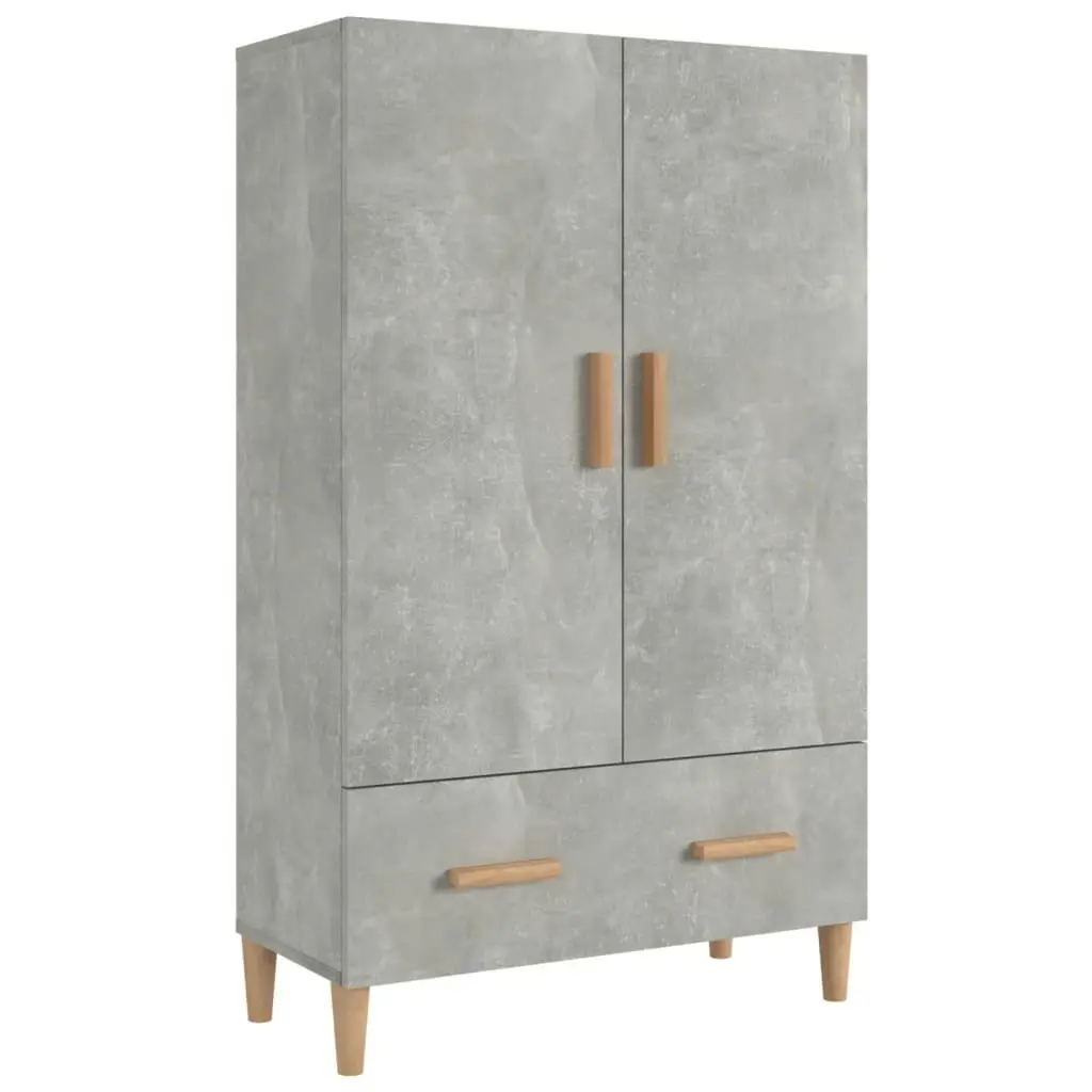 Highboard Concrete Grey 70x31x115 cm Engineered Wood 812532