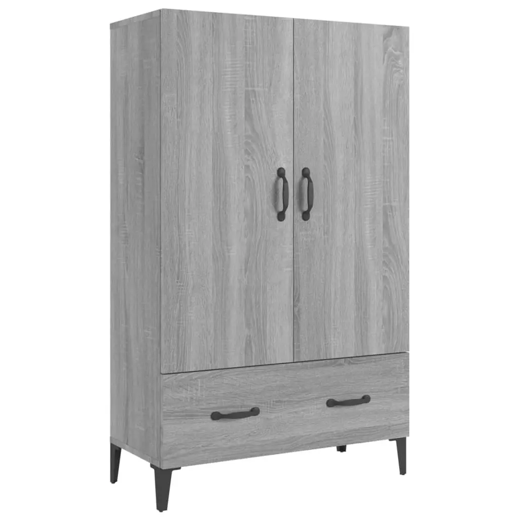 Highboard Grey Sonoma 70x31x115 cm Engineered Wood 817475