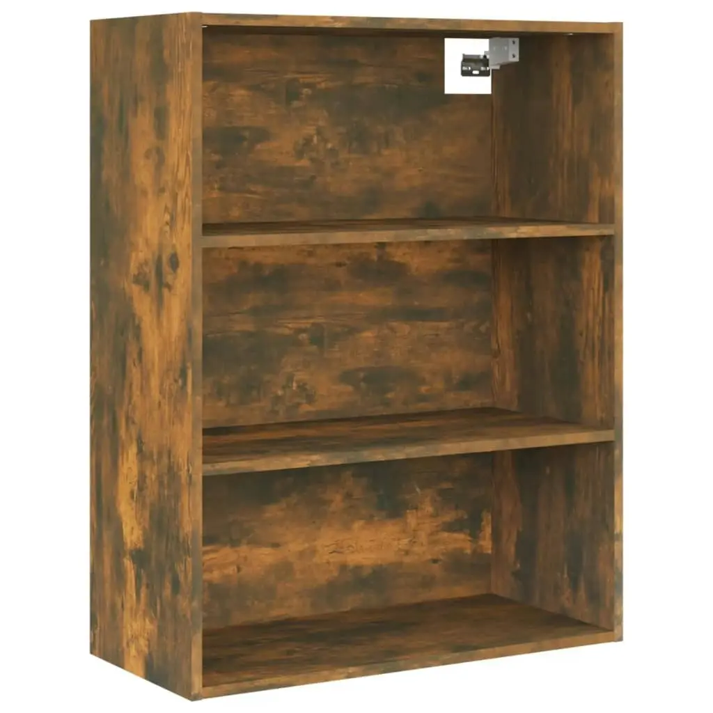 Hanging Wall Cabinet Smoked Oak 69.5x32.5x90 cm 817399