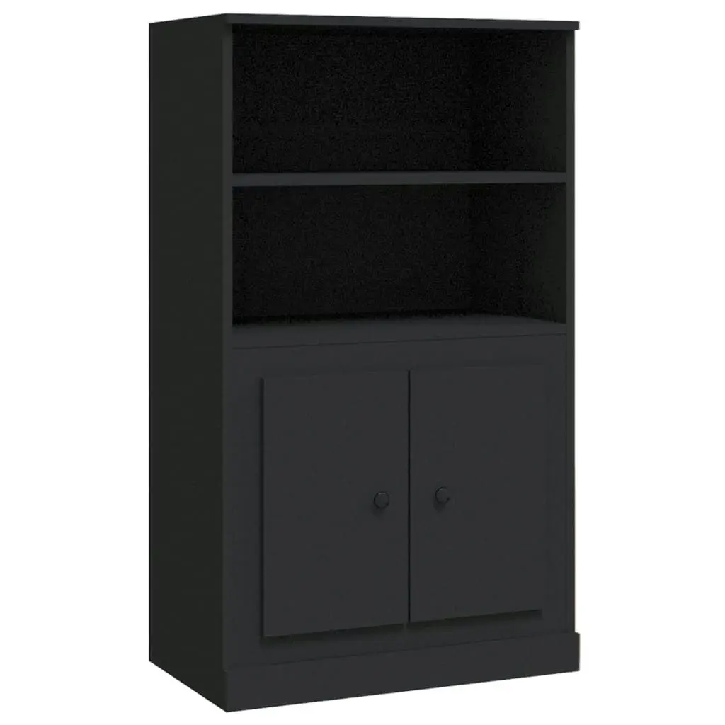 Highboard Black 60x35.5x103.5 cm Engineered Wood 816313