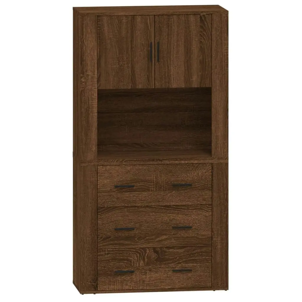 Highboard Brown Oak Engineered Wood 3185390