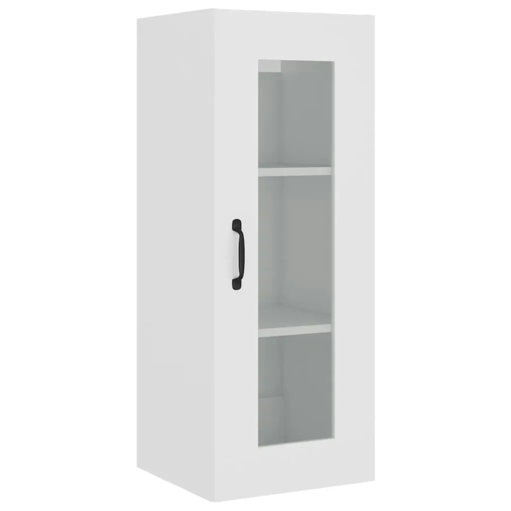 Hanging Wall Cabinet White 34.5x34x90 cm 812456