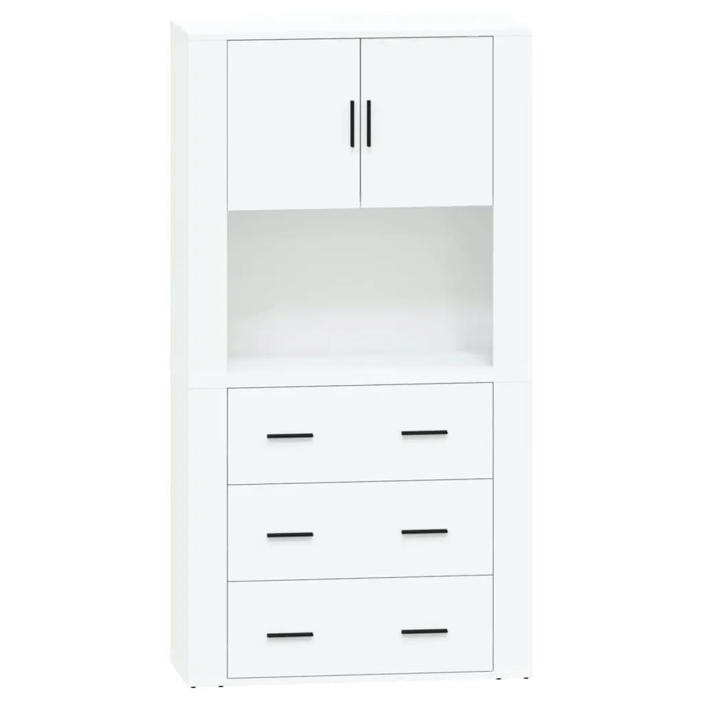 Highboard High Gloss White Engineered Wood 3185385