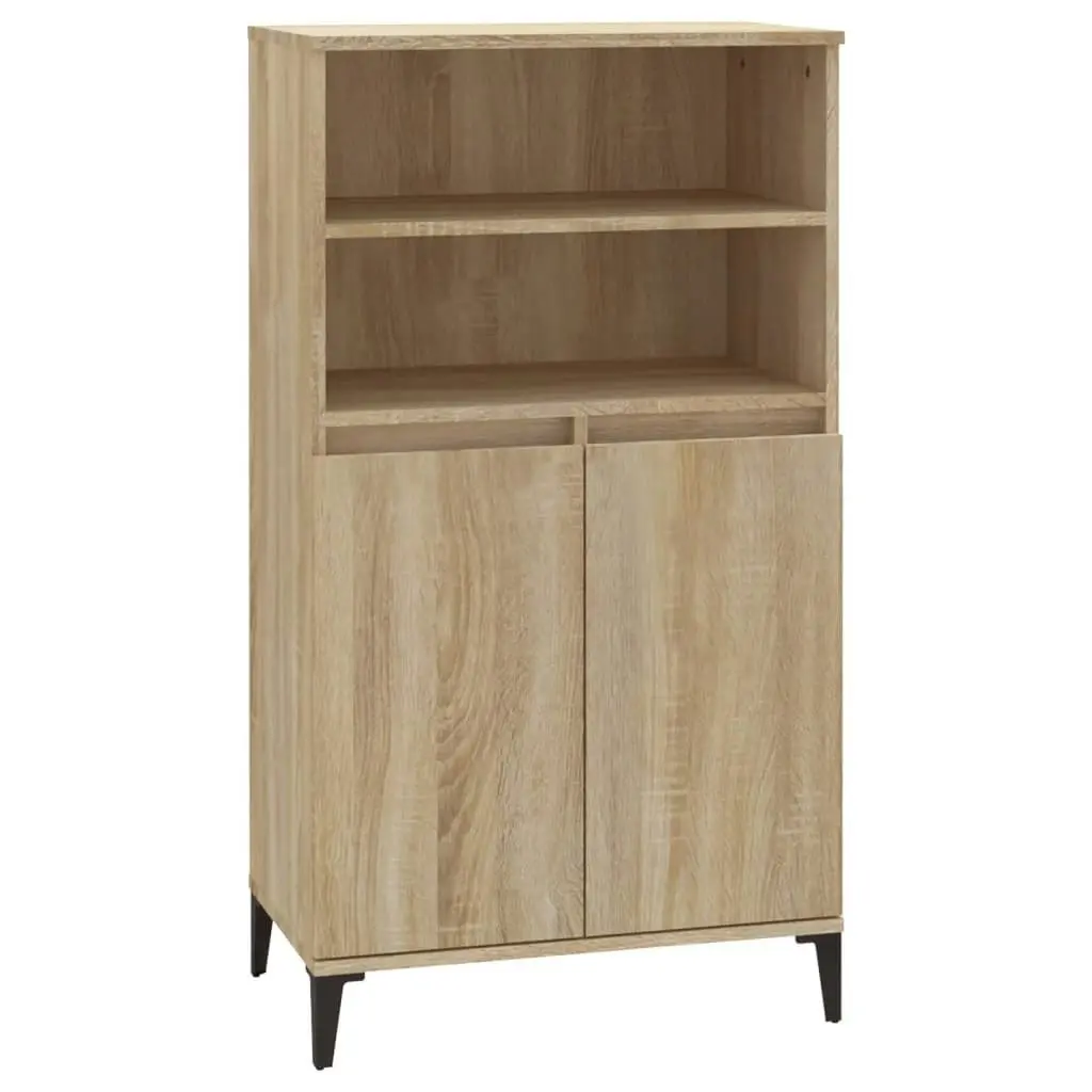 Highboard Sonoma Oak 60x36x110 cm Engineered Wood 821231