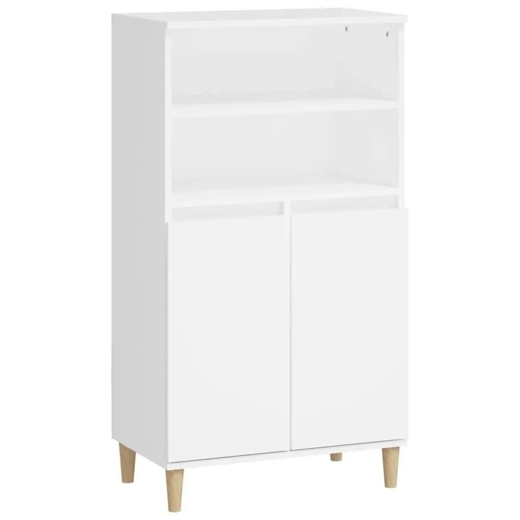 Highboard White 60x36x110 cm Engineered Wood 821220